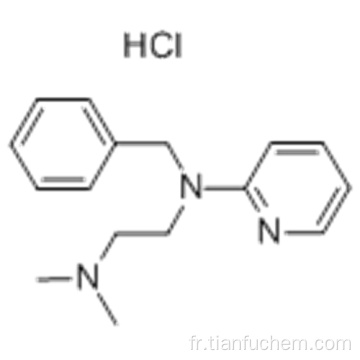 HYDROCHLORURE DE TRIPELENNAMINE CAS 154-69-8